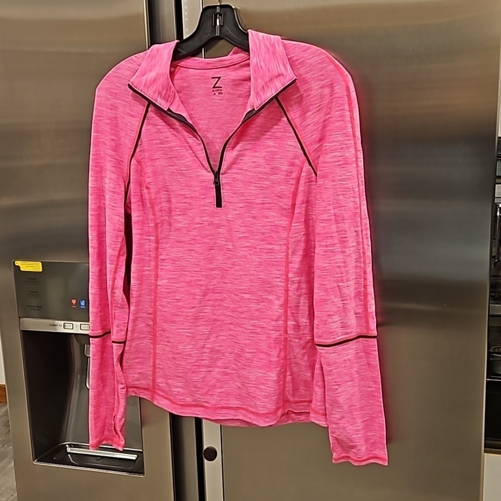 💕Z BY ZELLA💕 Fast Pace Half Zip Jacket ~ Pink Shockwave Medium NWOT